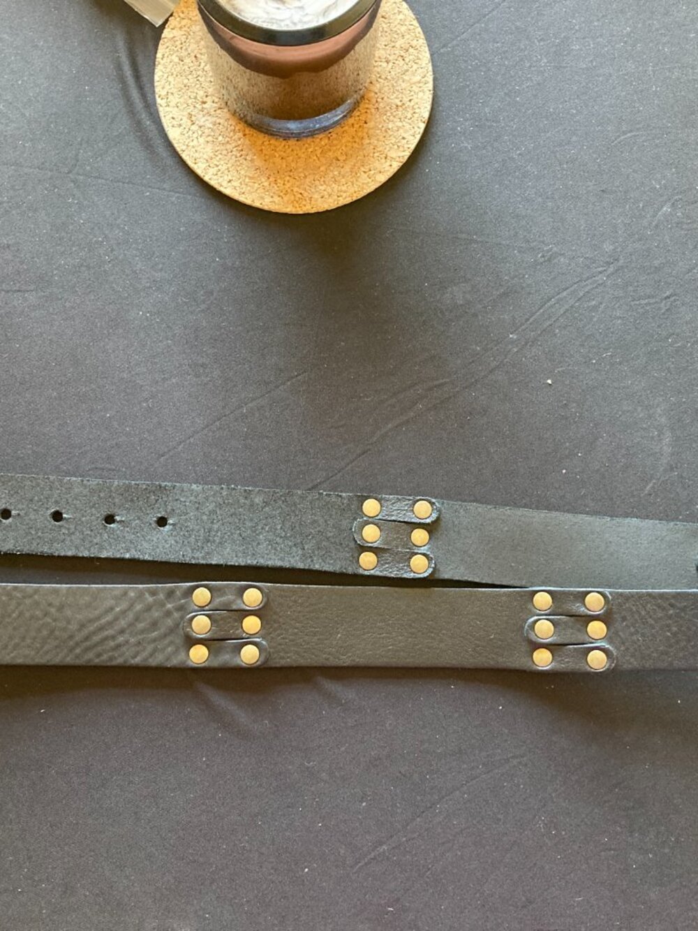 Kim White Steer Buckle Belt in black - Picture 8 of 11